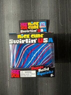 NeeDoh Nice Cube Swirlin' USA Squish